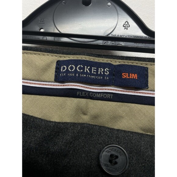 Dockers Signature Khaki Slim Fit Men's Flex Comfort Stretch Pants Size 30x30 - Picture 5 of 14